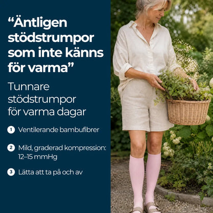 Delasocks tunn stödstrumpa