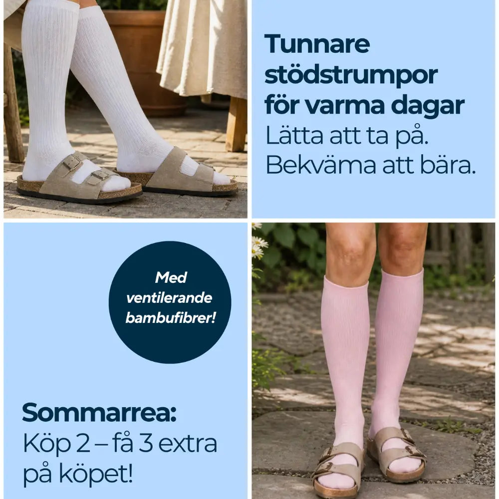 Delasocks tunn stödstrumpa