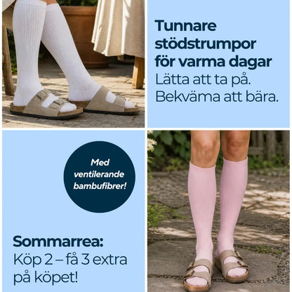 Delasocks tunn stödstrumpa