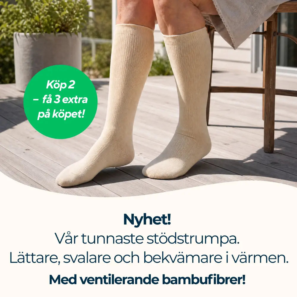 Delasocks tunn stödstrumpa