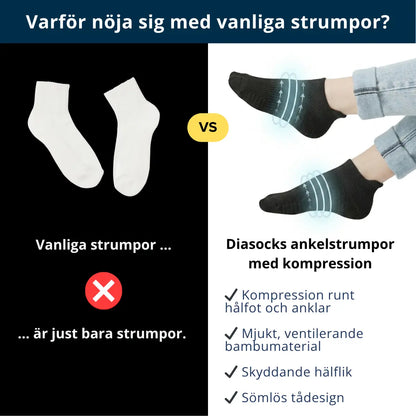Ankelstrumpor i bambu med mild kompression